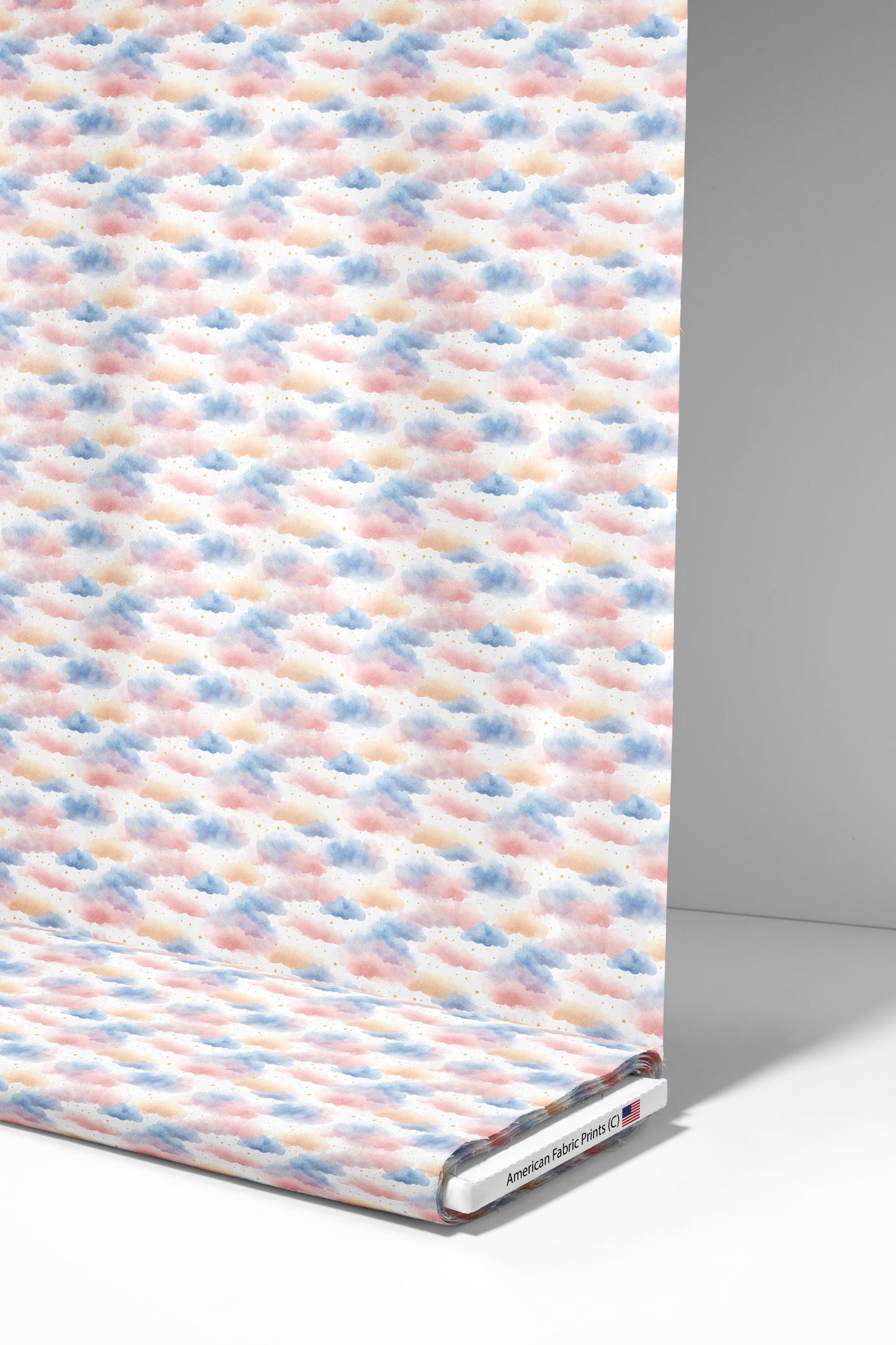 Stars+Clouds Fabric - Shop now at American Fabric Prints