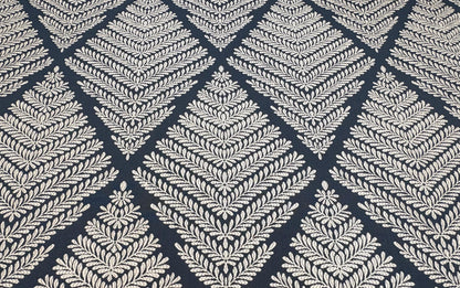Floral Jacquard Fabric in Diamond Shape, Embroidered Jacquard Luxury Fabric, Premium Upholstery Fabric, Fabric for Upholstery