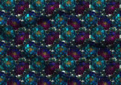 Stain Glass Floral Fabric - Shop now at American Fabric Prints