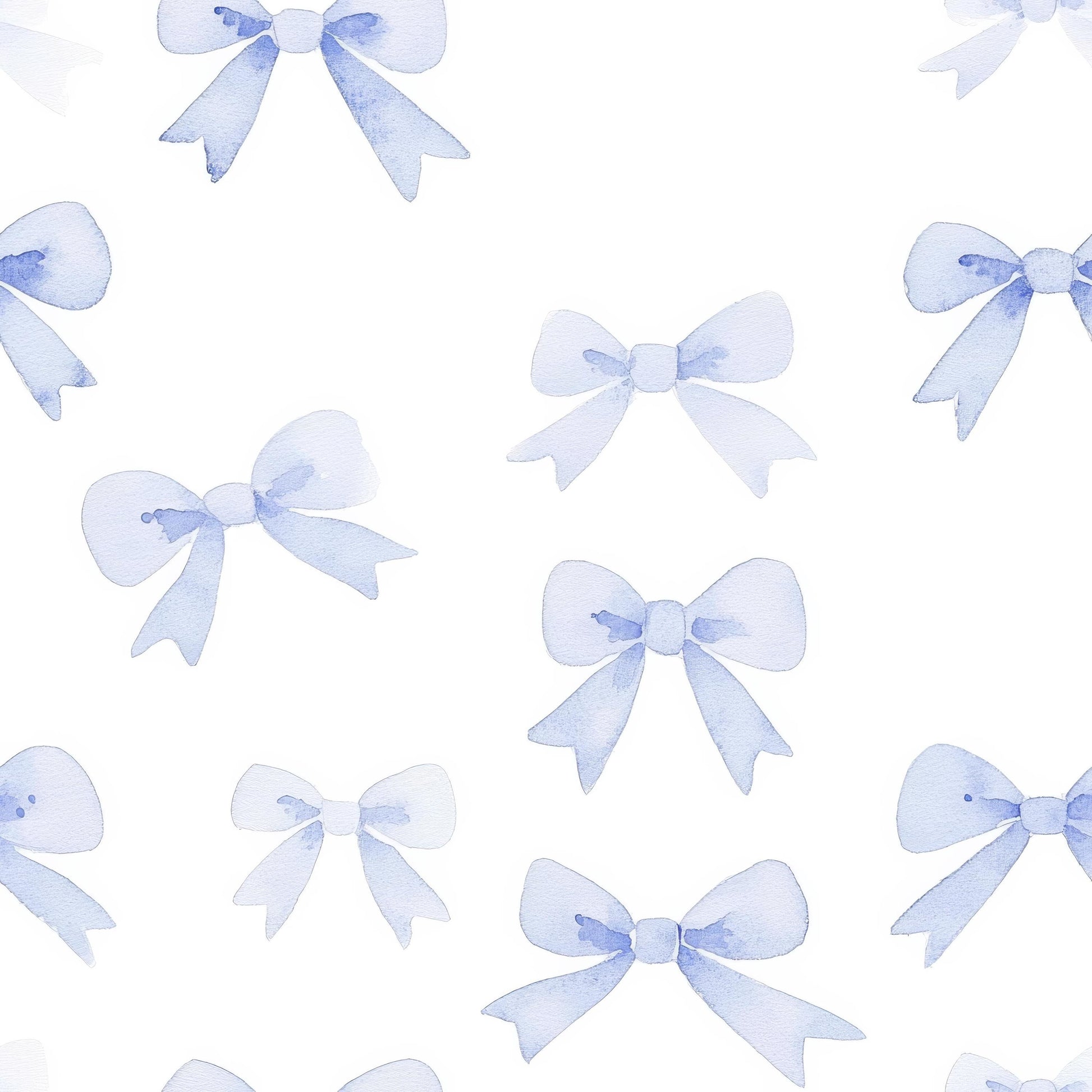 Blue Bow Fabric - Shop now at American Fabric Prints
