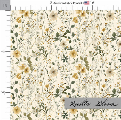 Beautiful floral fabric pattern with flower blooms. Made in the USA. Shop now at American Fabric Prints.
