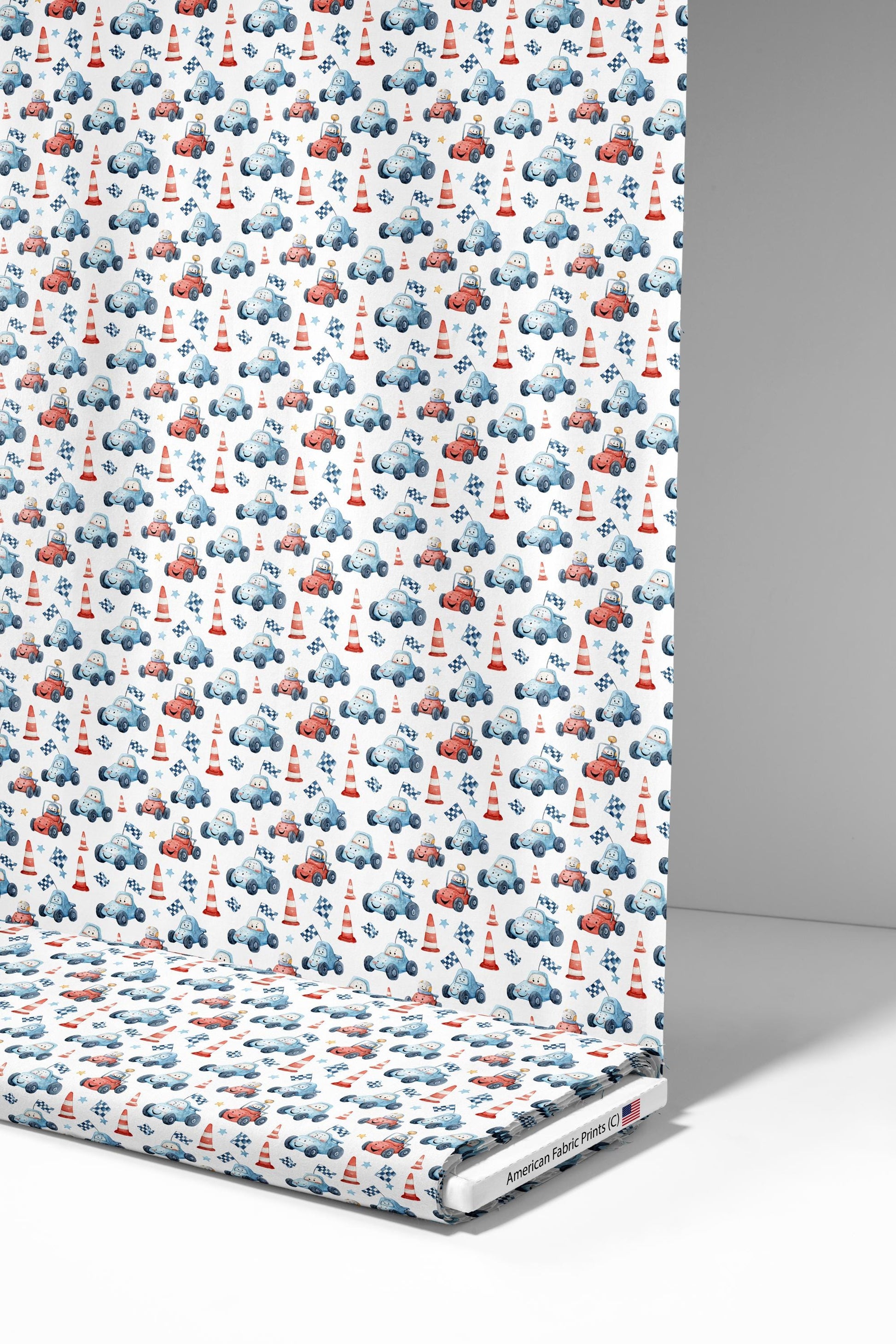 Silly Racers Fabric - Shop now at American Fabric Prints