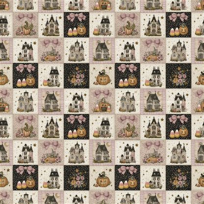 Halloween Coquette Quilted Fabric - Shop now at American Fabric Prints