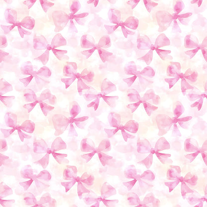 Preppy Watercolor Coquette Fabric - Shop now at American Fabric Prints