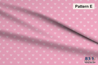 Baby Pink 2 Fabric Collection. Choose Your Patterns or select them all for a coodinated set. Pattern E Shown. Shop now at American Fabric Prints.