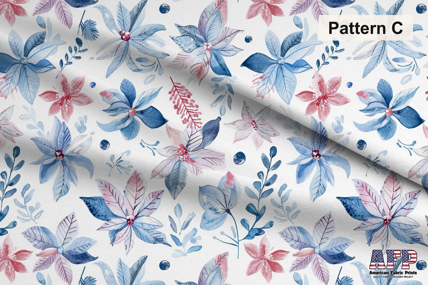 Watercolor Christmas Fabric Bundle Set - Shop now at American Fabric Prints