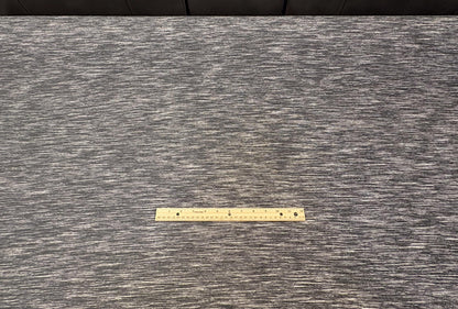 Gray / Grey and White Chenille Woven Fabric. Backing already attached. Shop now at American Fabric Prints.