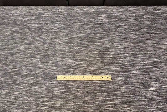 Gray / Grey and White Chenille Woven Fabric. Backing already attached. Shop now at American Fabric Prints.