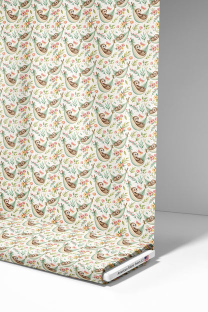 Sloth Dreams Fabric - Shop now at American Fabric Prints