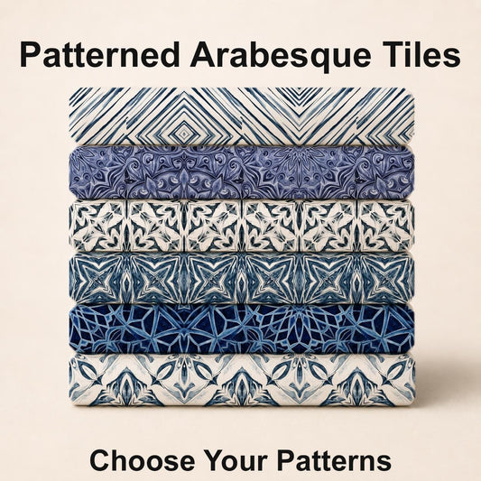 Patterned Arabesque Tiles Fabric Bundle Set - Shop now at American Fabric Prints