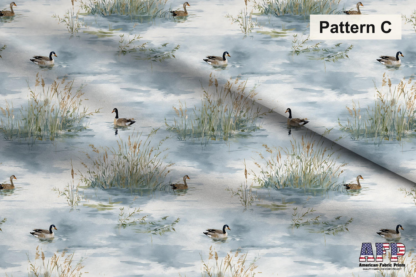 Watercolor Mallard Pond Fabric Bundle Set - Shop now at American Fabric Prints