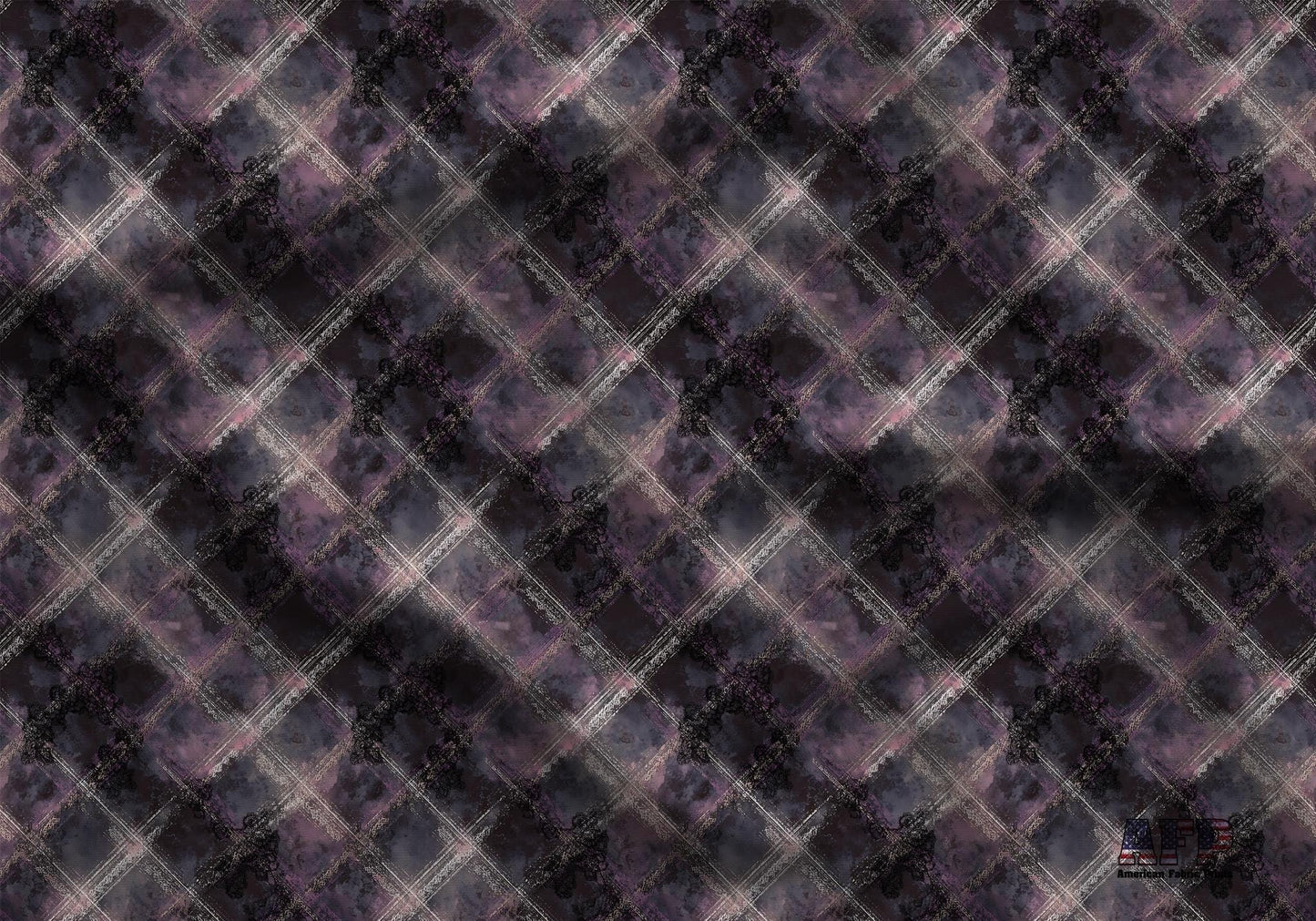 Victorian Goth Plaid Fabric - Shop now at American Fabric Prints