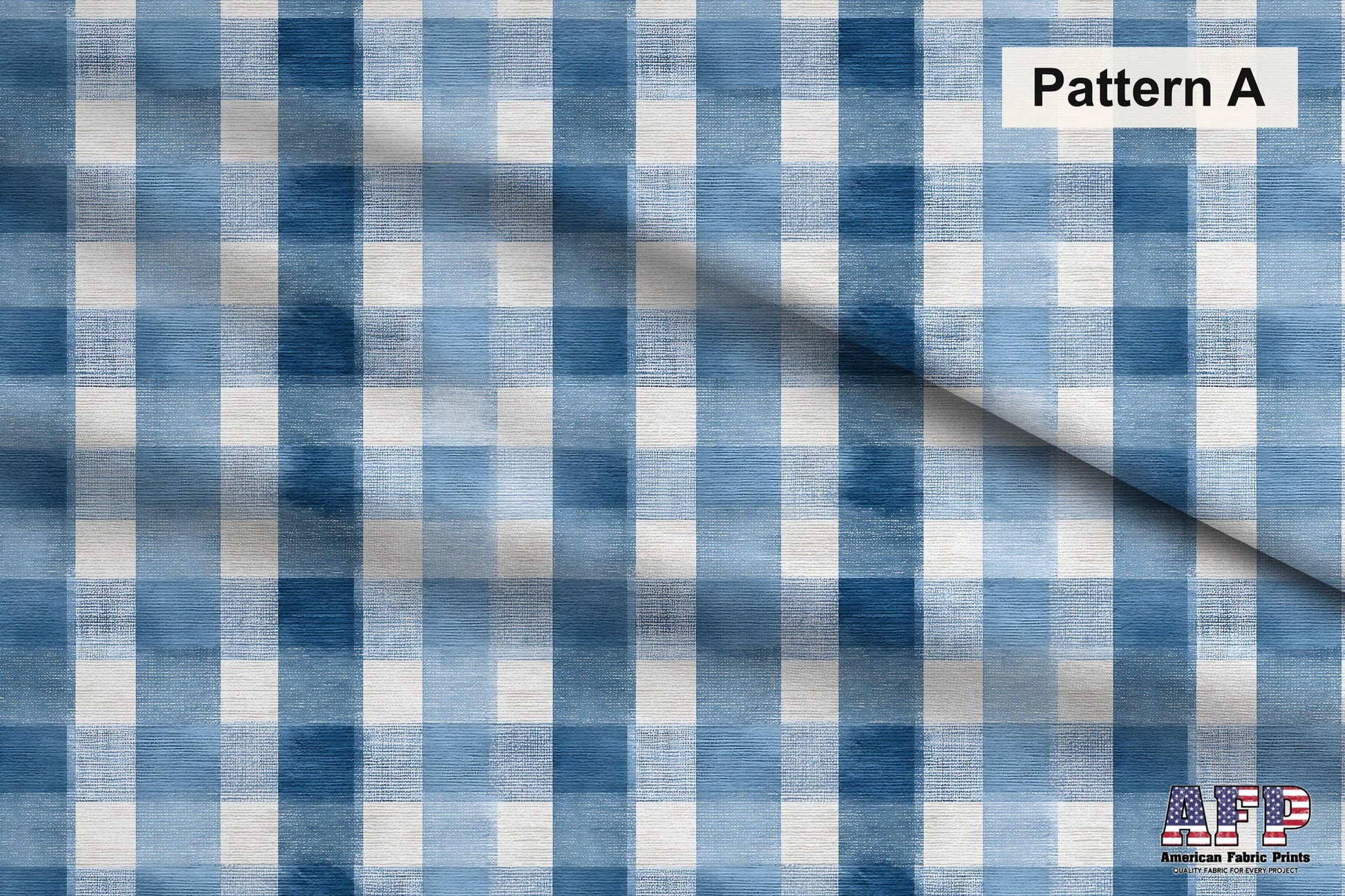 Country Blue Gingham Fabric Bundle Set - Shop now at American Fabric Prints