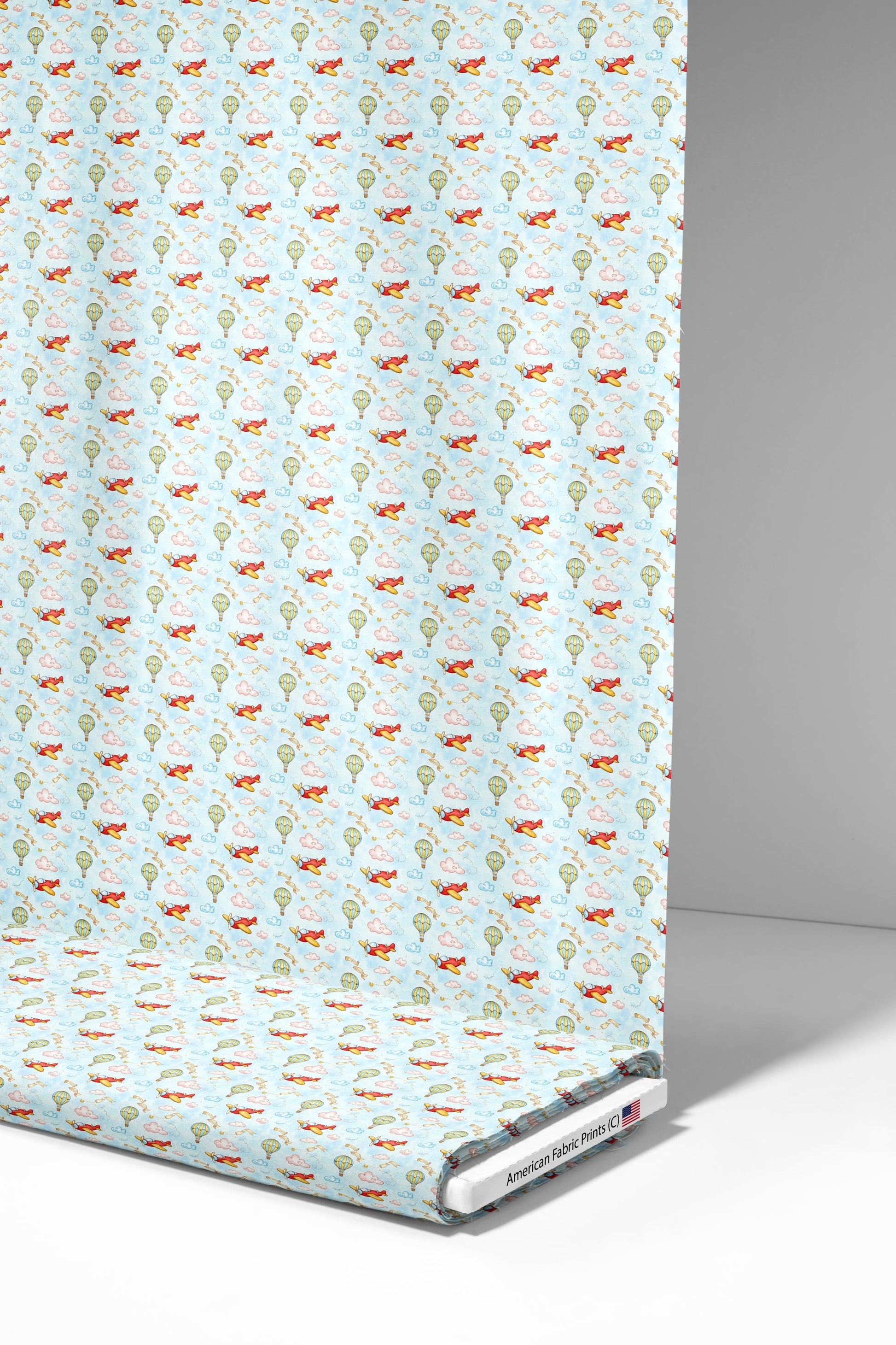 Red Plane Fabric - Shop now at American Fabric Prints