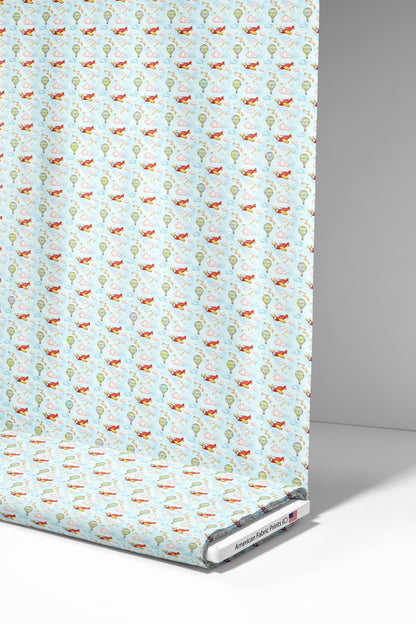 Red Plane Fabric - Shop now at American Fabric Prints
