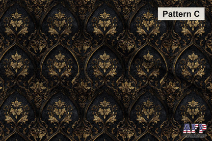 Dark Victorian Black and Gold Fabric Bundle Set - Shop now at American Fabric Prints