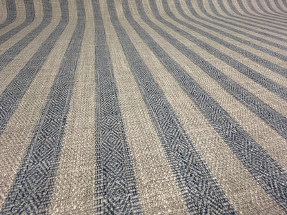 Striped Woven Jacquard Fabric with Geometric Pattern, Premium Upholstery, Fabric for Upholstery, Performance Fabric with Stain Resistance