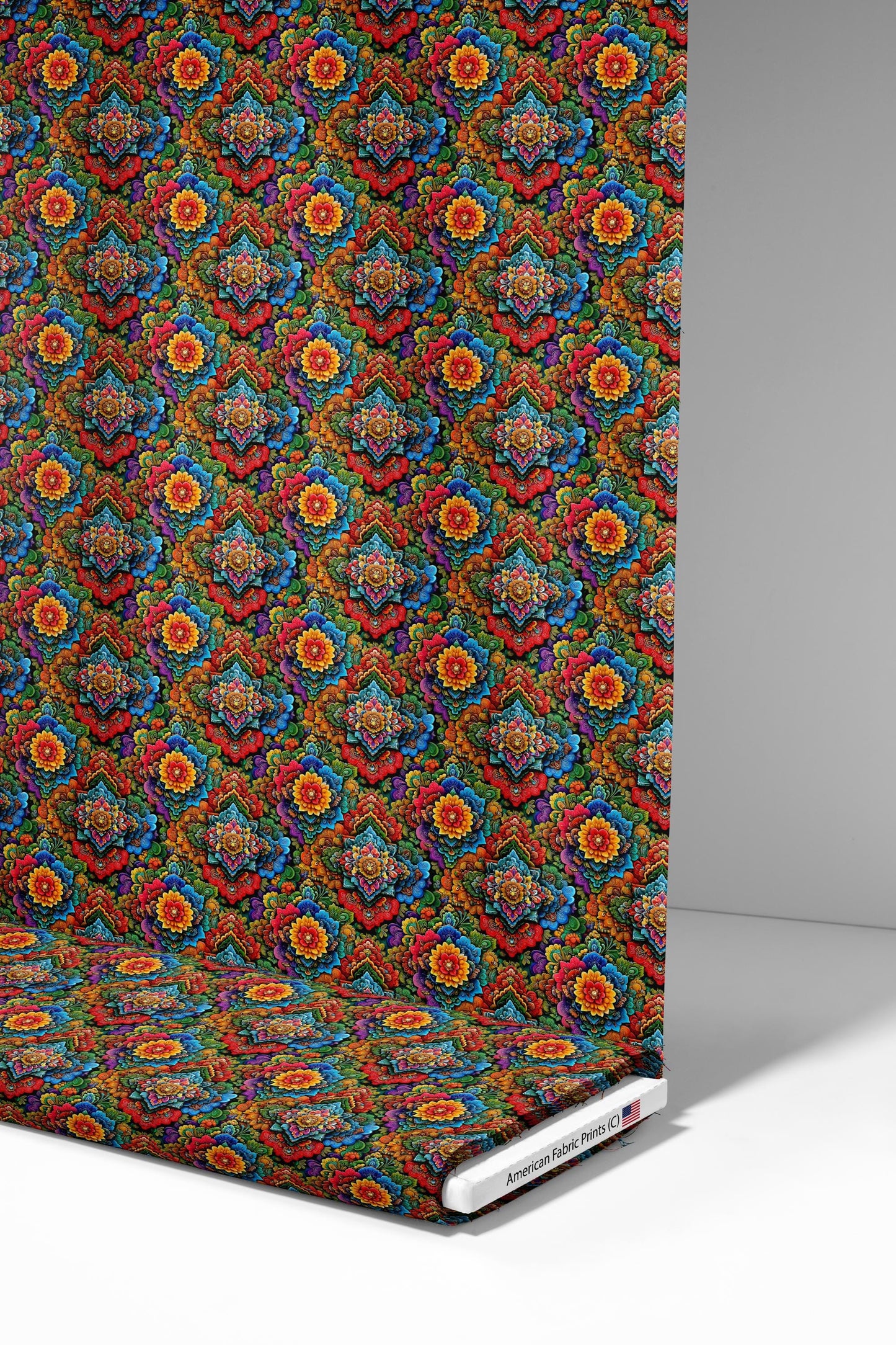 Mexican Fiesta Floral 2 Fabric - Shop now at American Fabric Prints