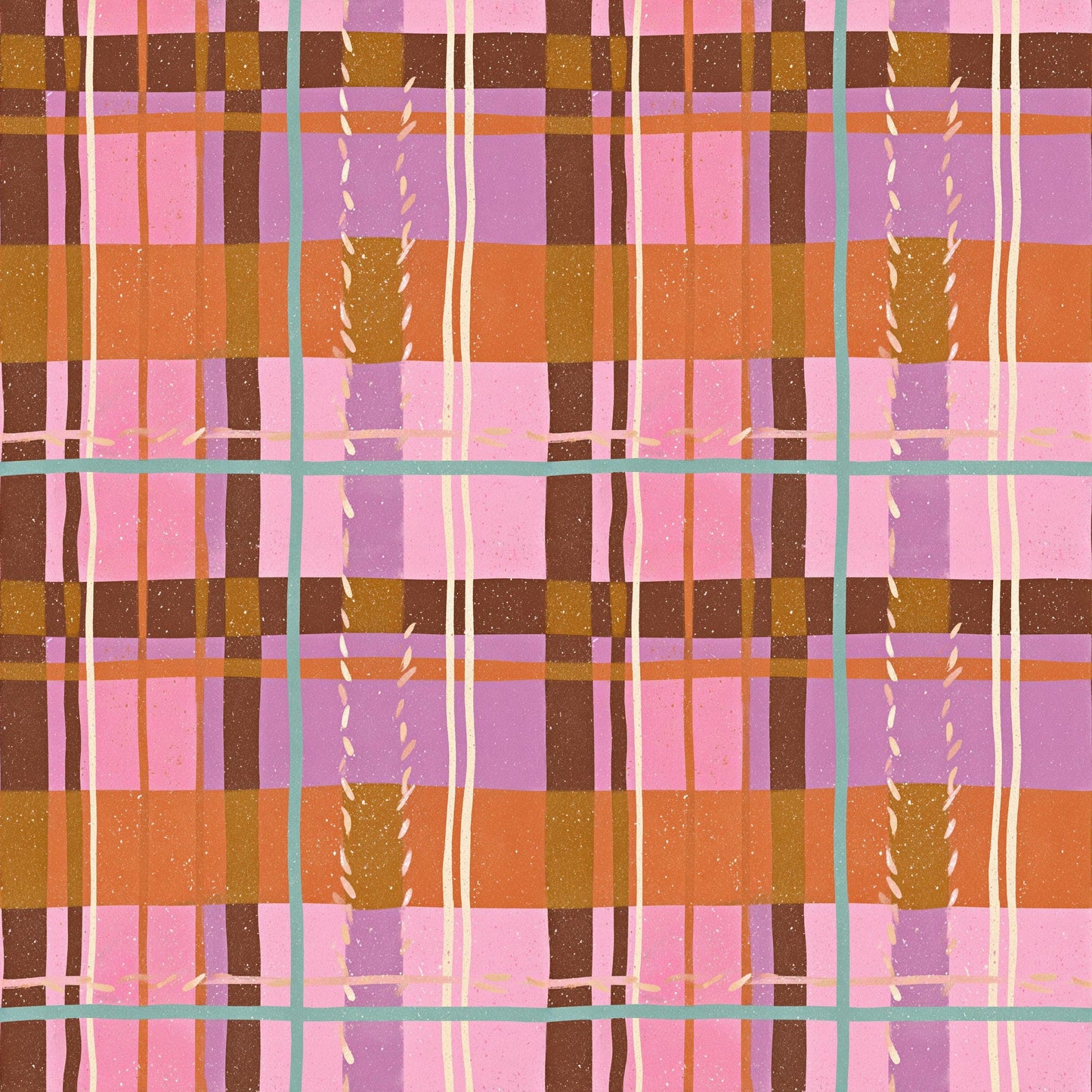 Painted Desert Plaid Fabric - Shop now at American Fabric Prints