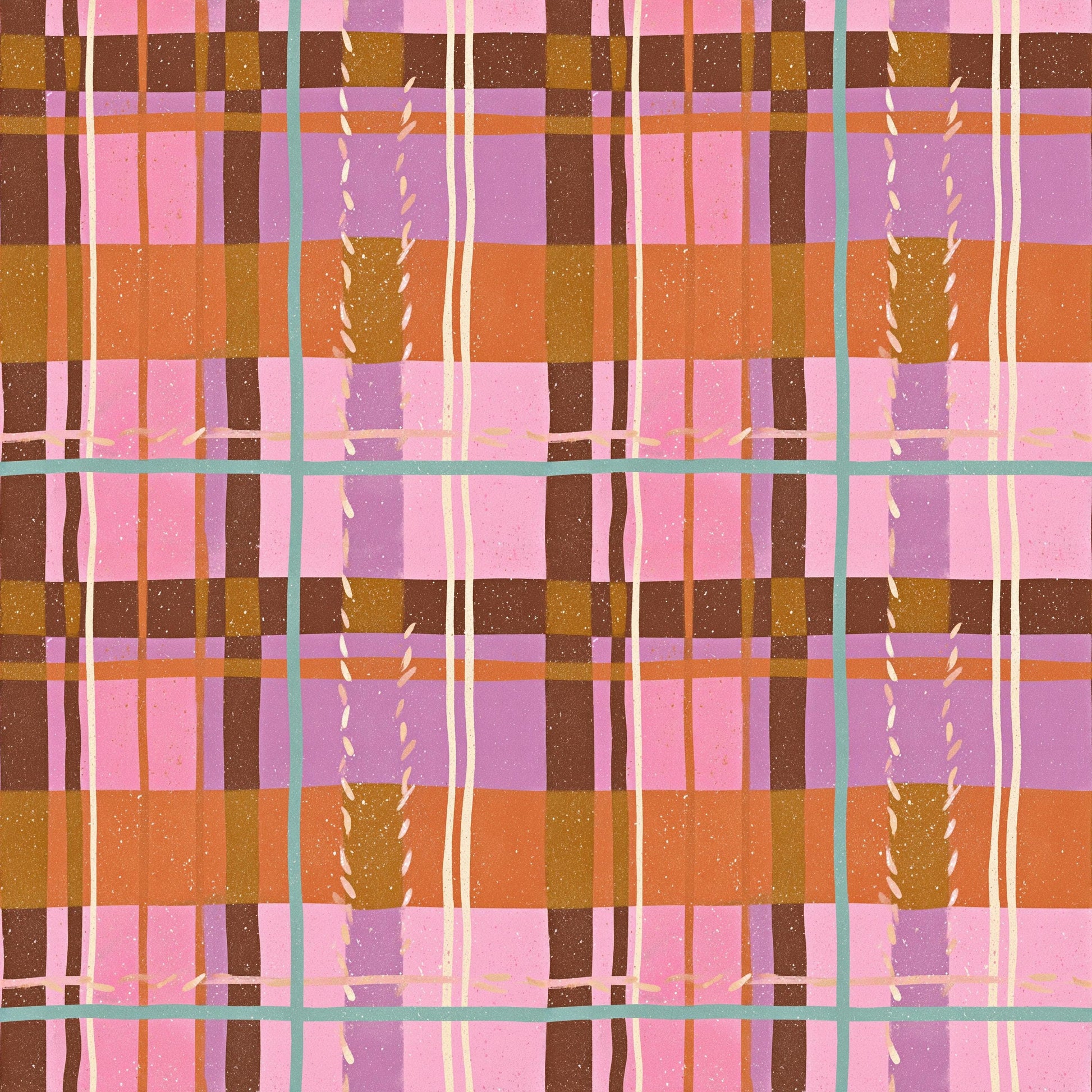 Painted Desert Plaid Fabric - Shop now at American Fabric Prints