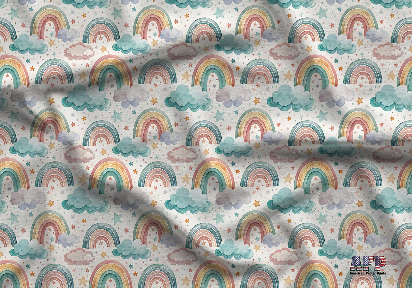 Rainbow Night Fabric - Shop now at American Fabric Prints
