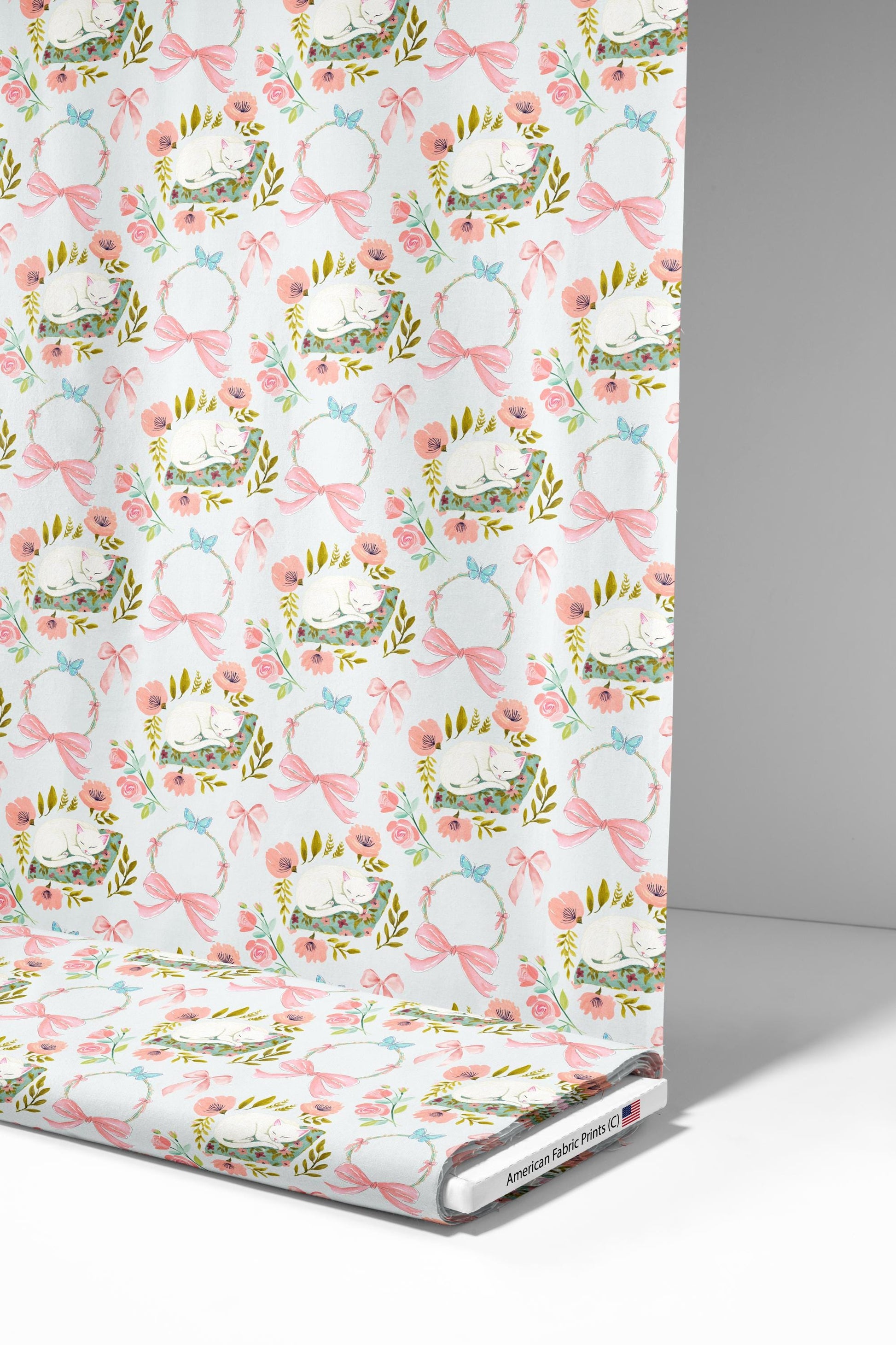 Cat Nap Fabric - Shop now at American Fabric Prints