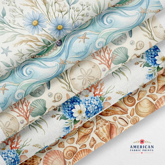 Around the Sea 3 Fabric Bundle Set - Shop now at American Fabric Prints