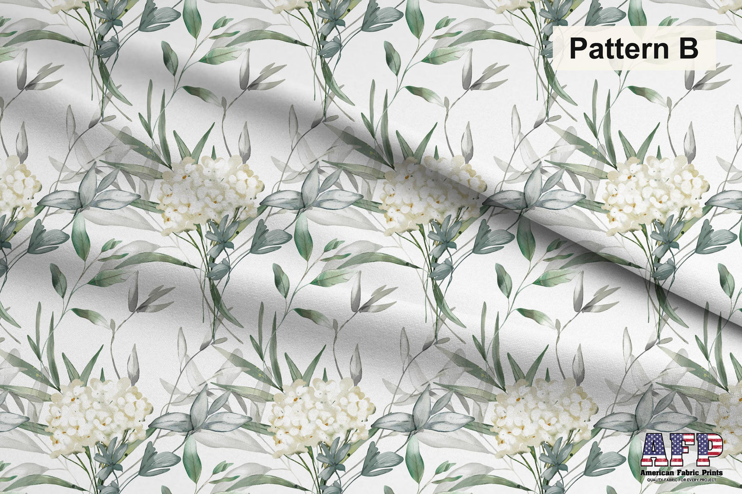 White Floral 1 Fabric Bundle Set - Shop now at American Fabric Prints