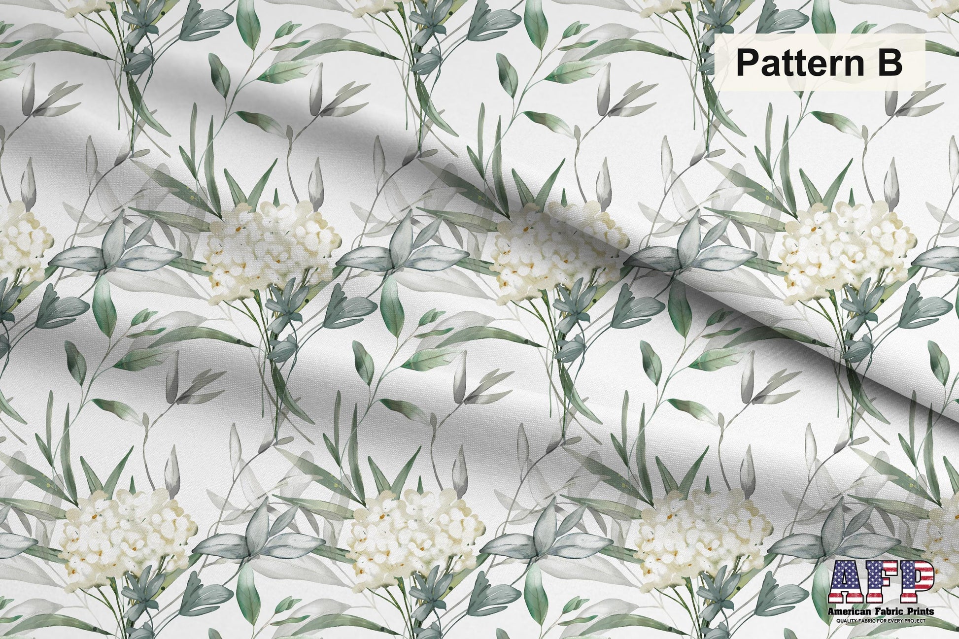 White Floral 1 Fabric Bundle Set - Shop now at American Fabric Prints