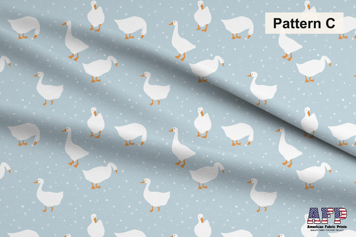 Blue+Green Goose Fabric Bundle Set - Shop now at American Fabric Prints