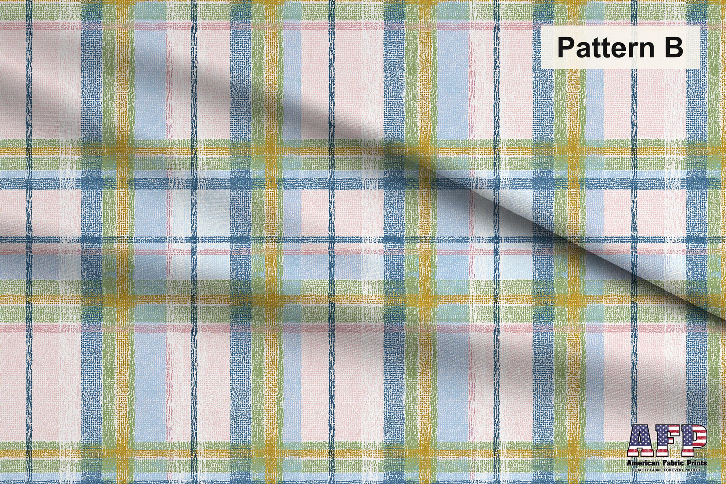 Pastel Tartan and Plaid Fabric Bundle Set - Shop now at American Fabric Prints
