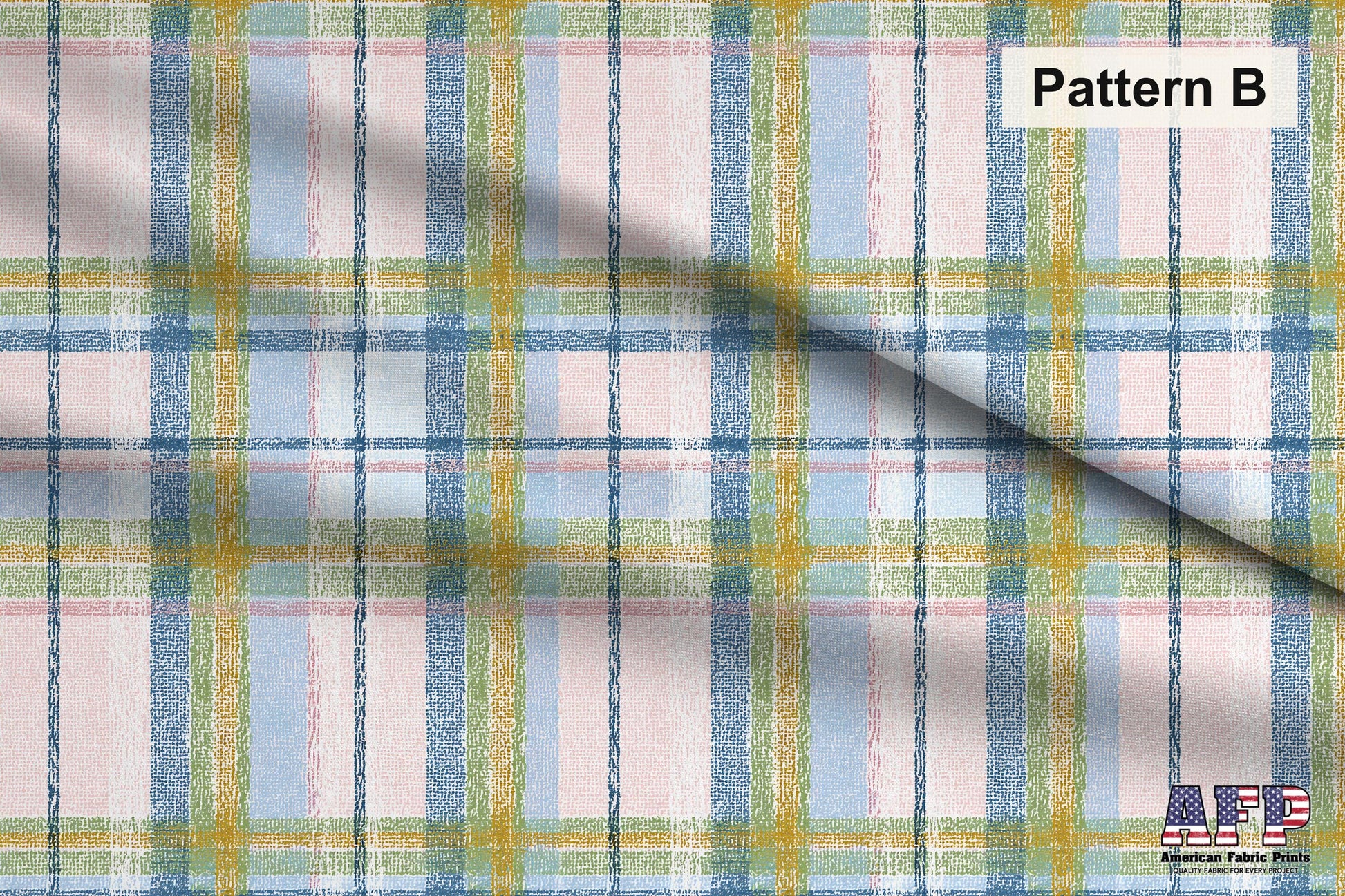 Pastel Tartan and Plaid Fabric Bundle Set - Shop now at American Fabric Prints