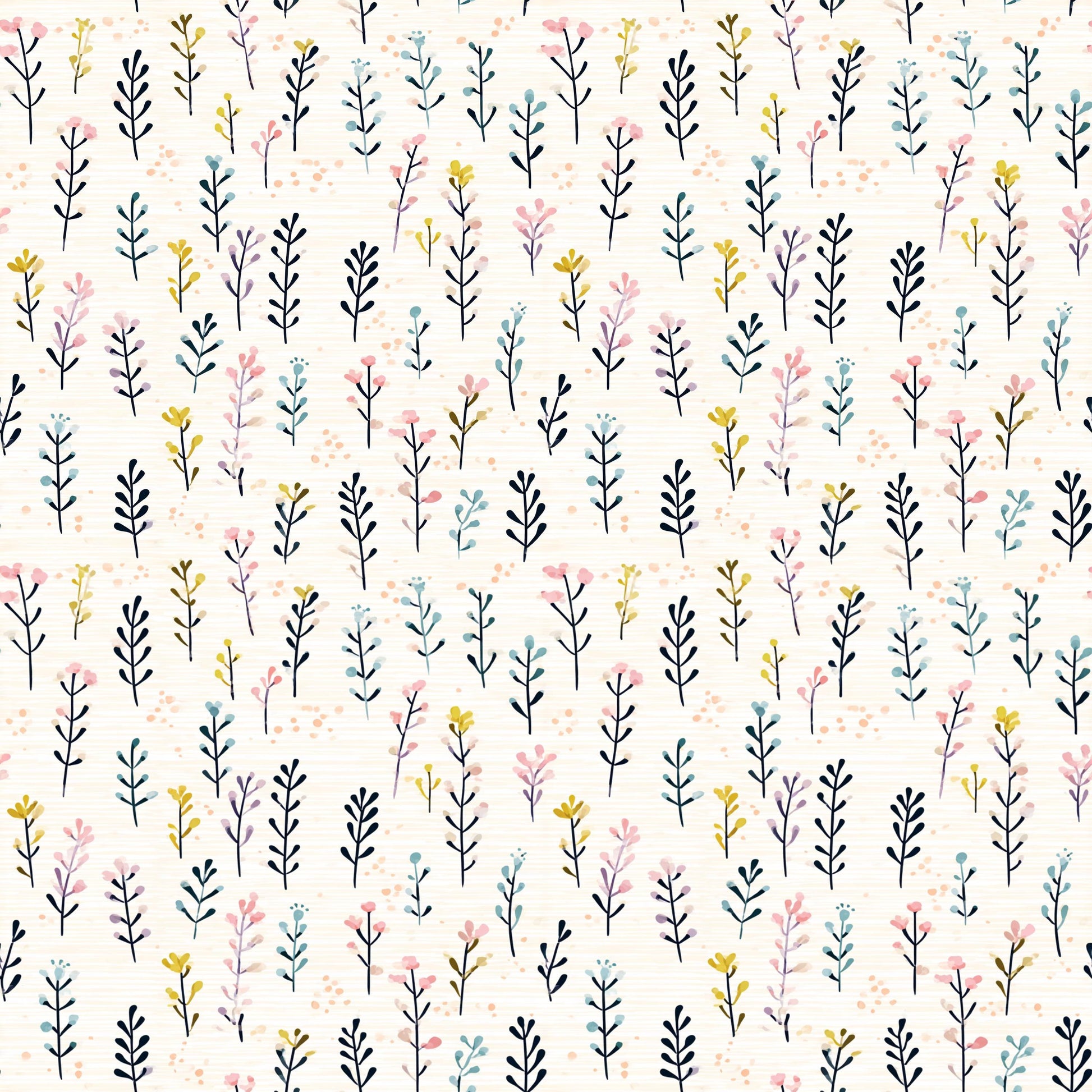Boho Floral 3 Fabric - Shop now at American Fabric Prints