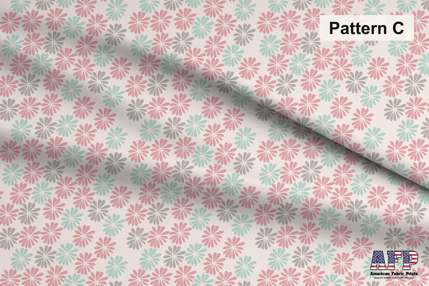 Pastel Nursery 1 Fabric Collection Set. Pattern C Shown. Shop now at American Fabric Prints.