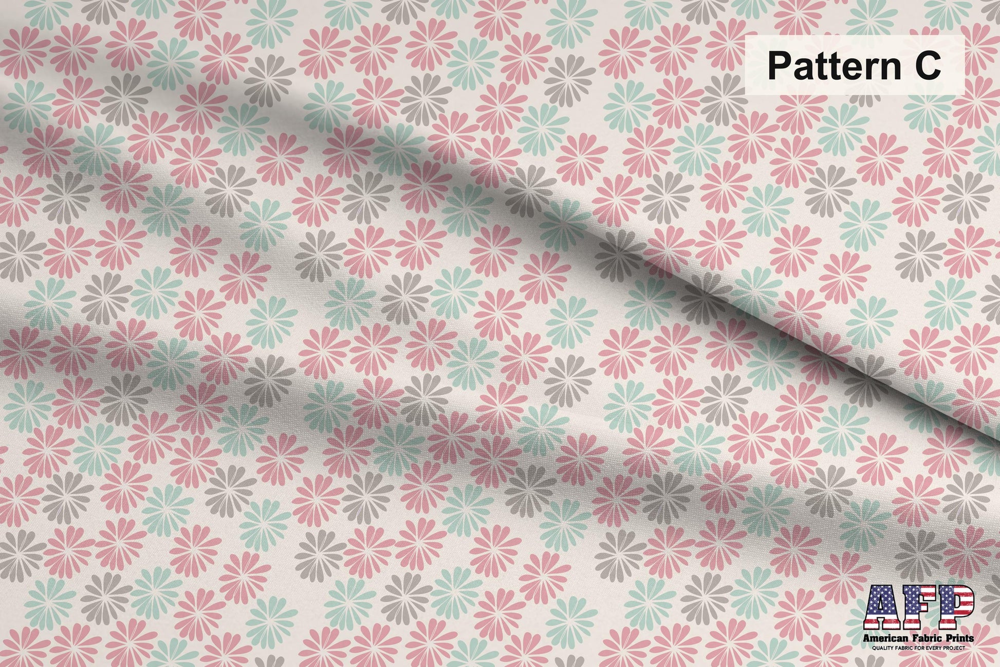 Pastel Nursery 1 Fabric Collection Set. Pattern C Shown. Shop now at American Fabric Prints.