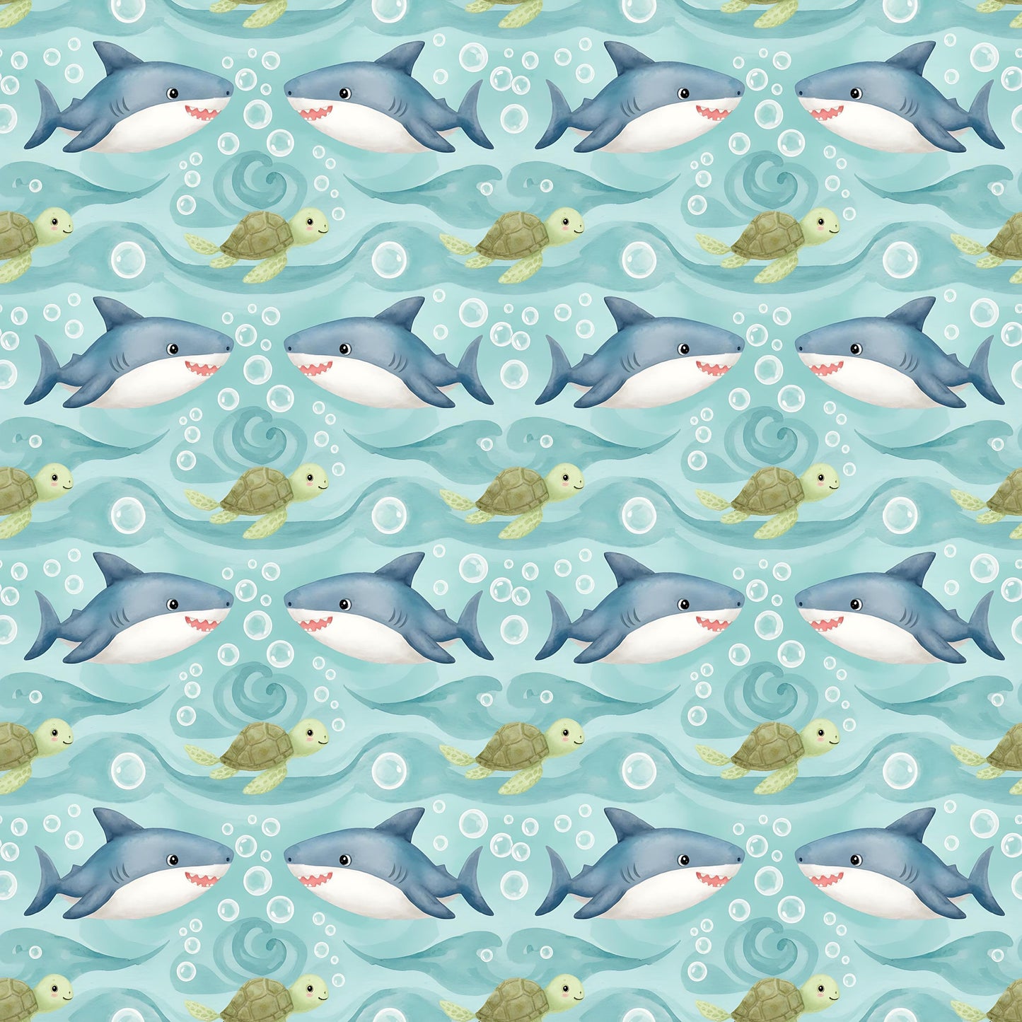 Underwater Greetings Fabric - Shop now at American Fabric Prints