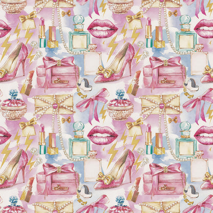 Preppy Rock Princess Fabric - Shop now at American Fabric Prints