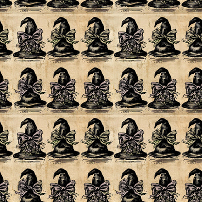 Vintage Retro Witches Hats Fabric - Shop now at American Fabric Prints