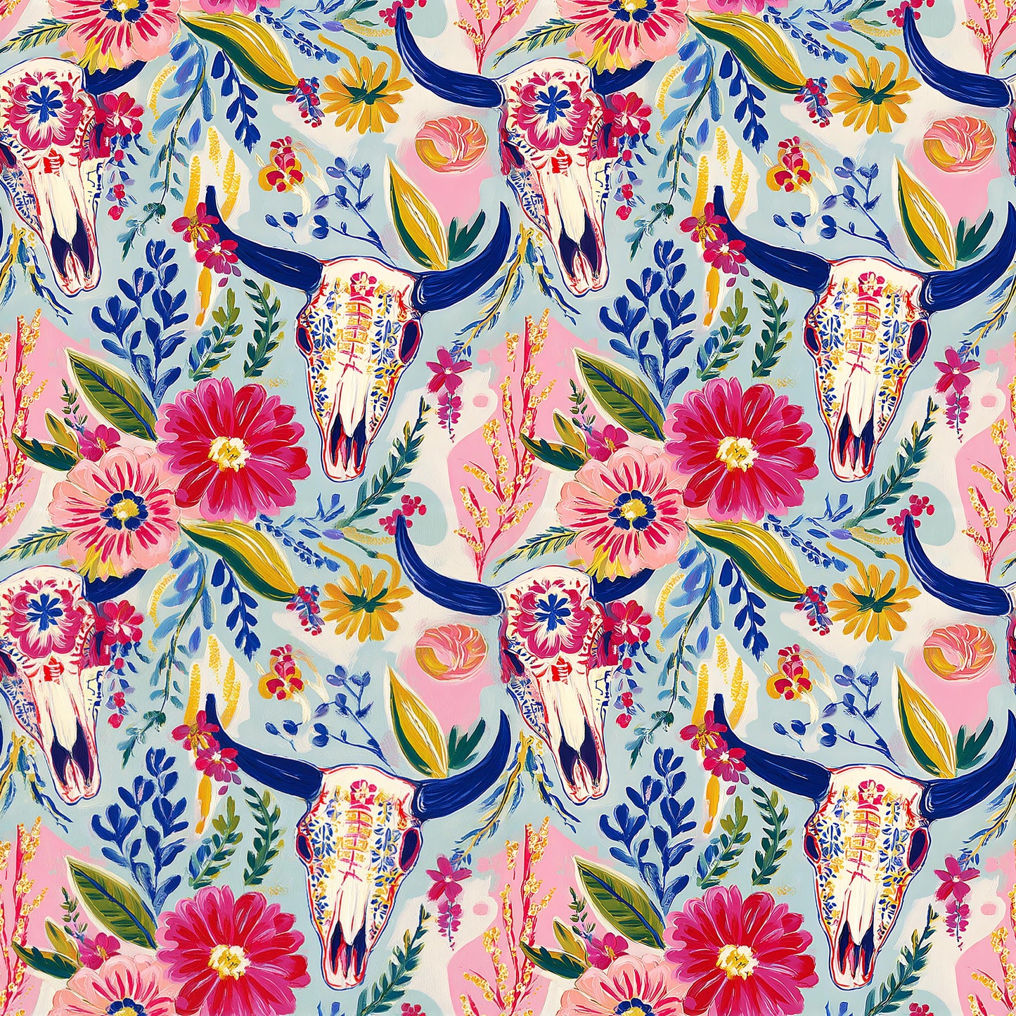 Preppy Cowgirl Southwest Fabric - Shop now at American Fabric Prints