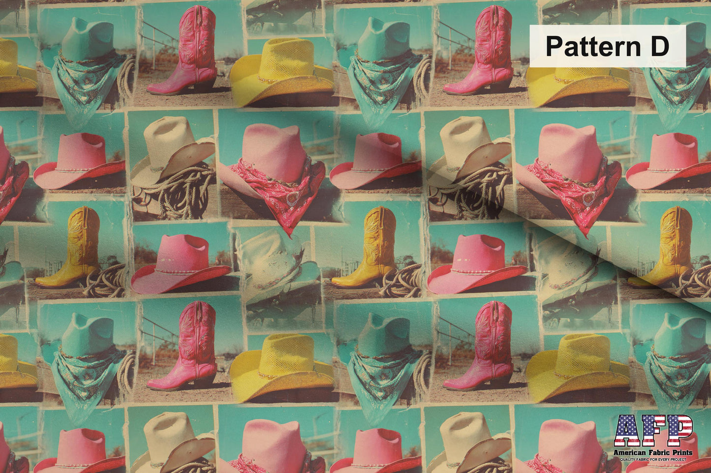 Retro Disco Cowgirl Fabric Bundle Set - Shop now at American Fabric Prints