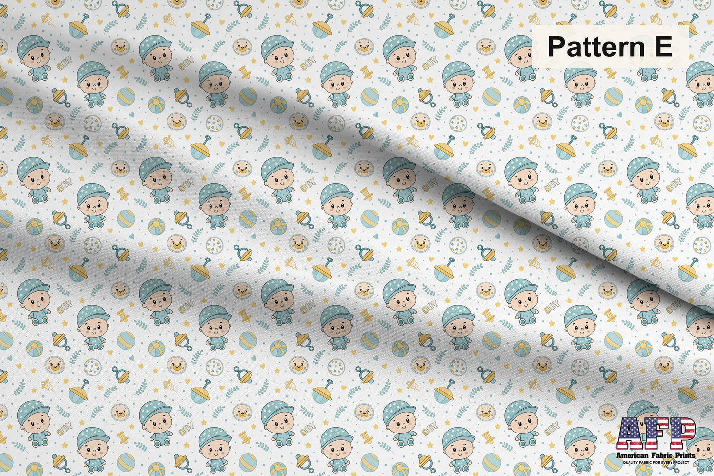 Baby Boy 1 Fabric Collection. Choose Your Patterns. Pattern E Shown. Shop now at American Fabric Prints.