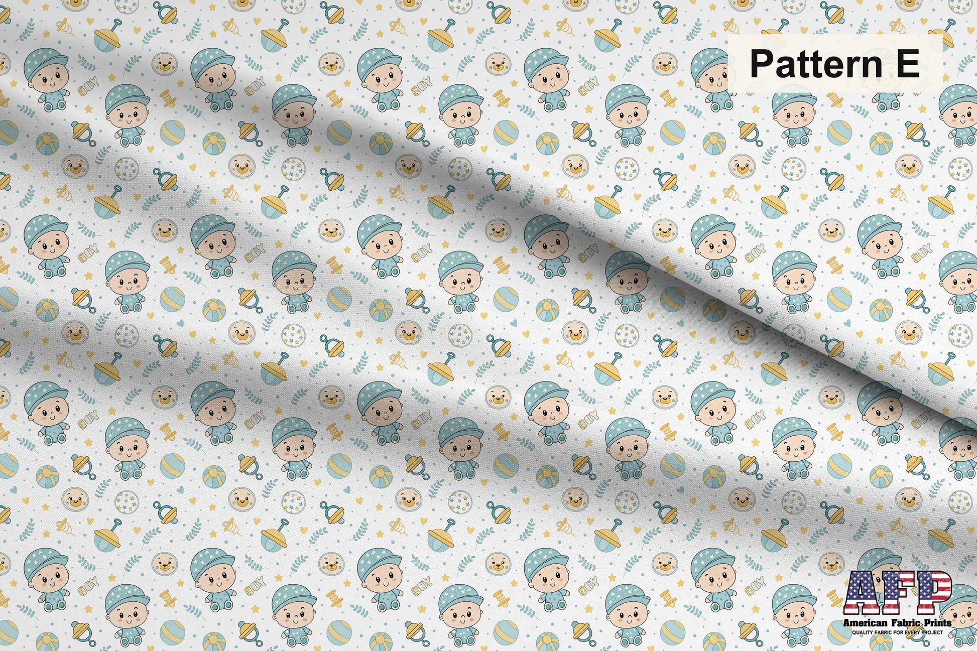 Baby Boy 1 Fabric Collection. Choose Your Patterns. Pattern E Shown. Shop now at American Fabric Prints.