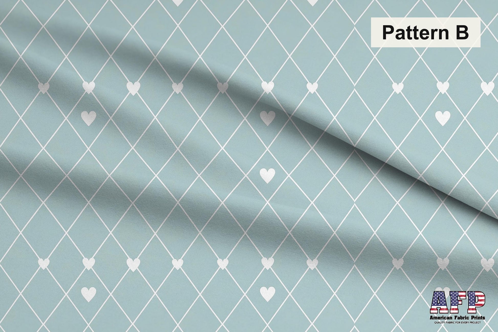 Blue Hearts Fabric Bundle Set - Shop now at American Fabric Prints