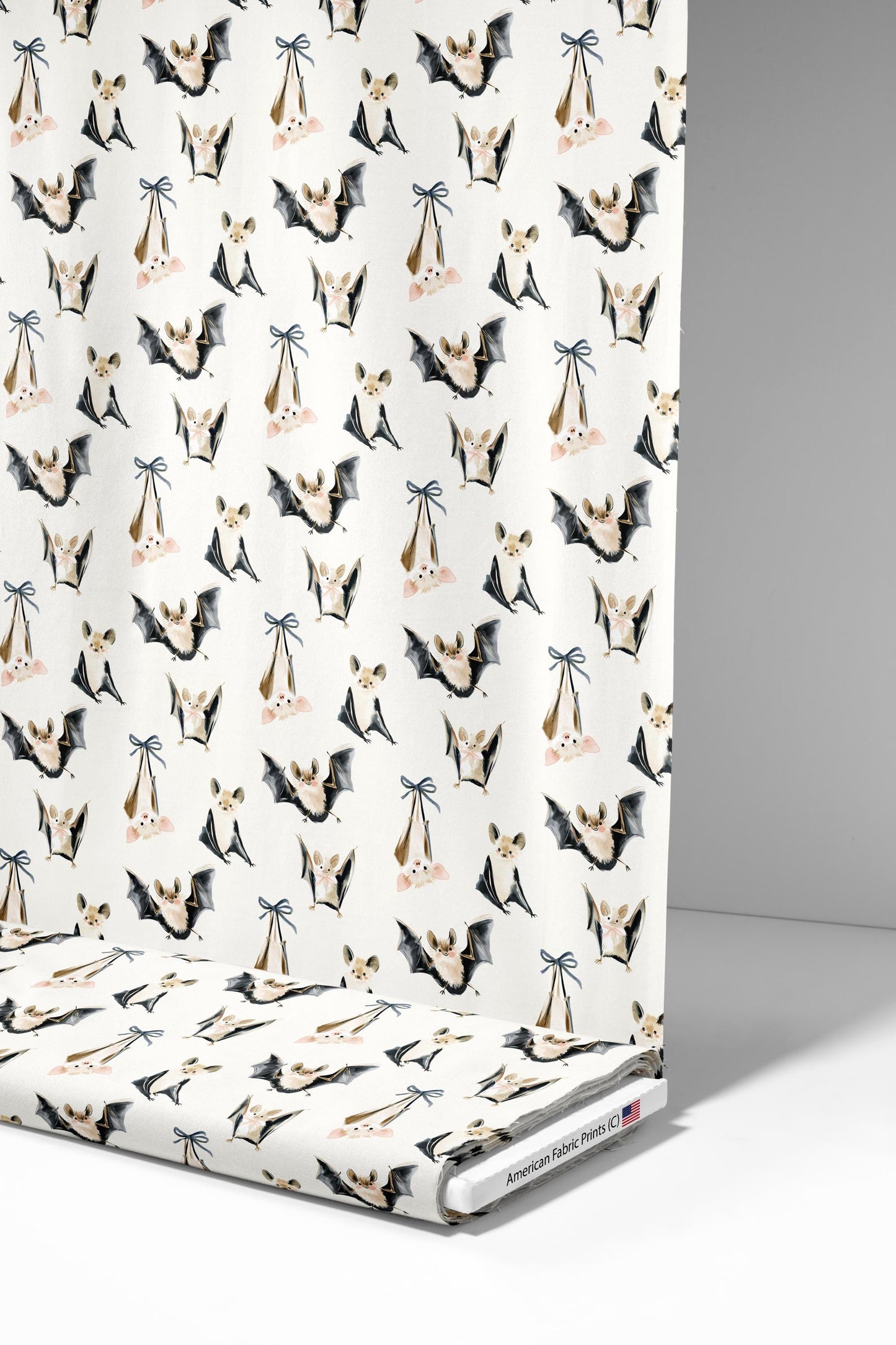 Watercolor Bats Fabric - Shop now at American Fabric Prints