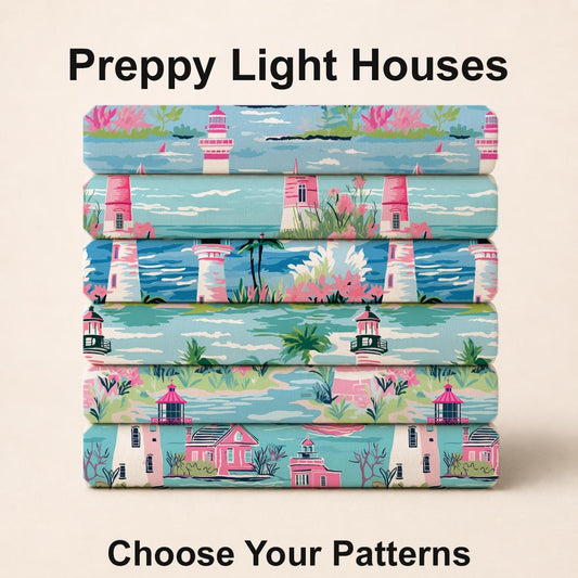 Preppy Light Houses Fabric Bundle Set - Shop now at American Fabric Prints