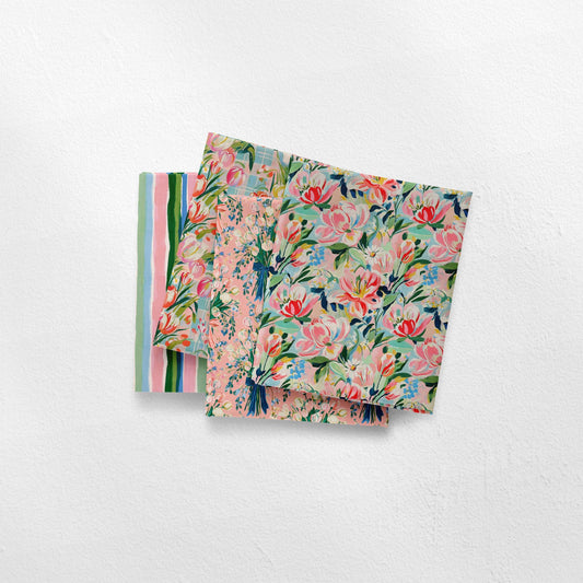 Preppy Tulips Fabric Bundle Set - Shop now at American Fabric Prints