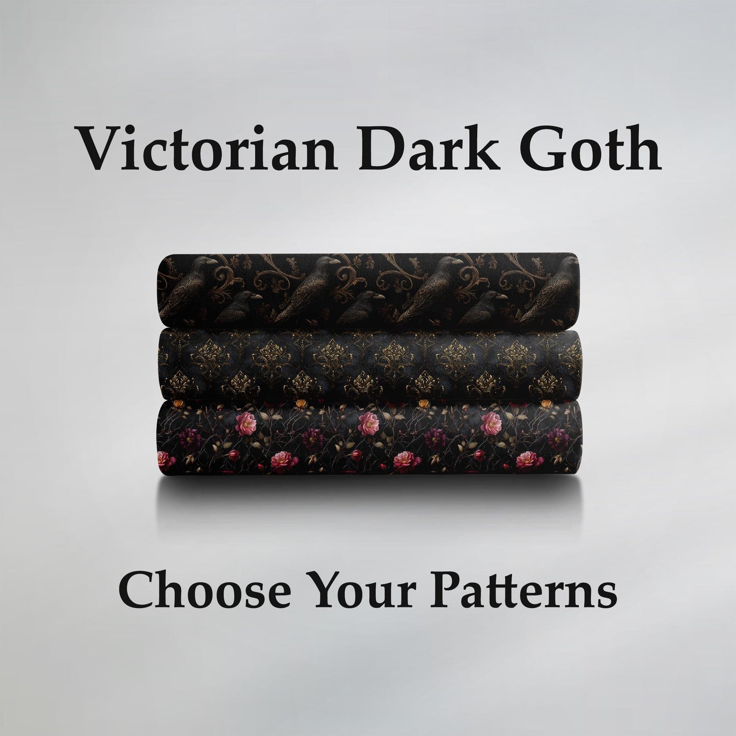 Victorian Dark Goth Fabric Bundle Set - Shop now at American Fabric Prints