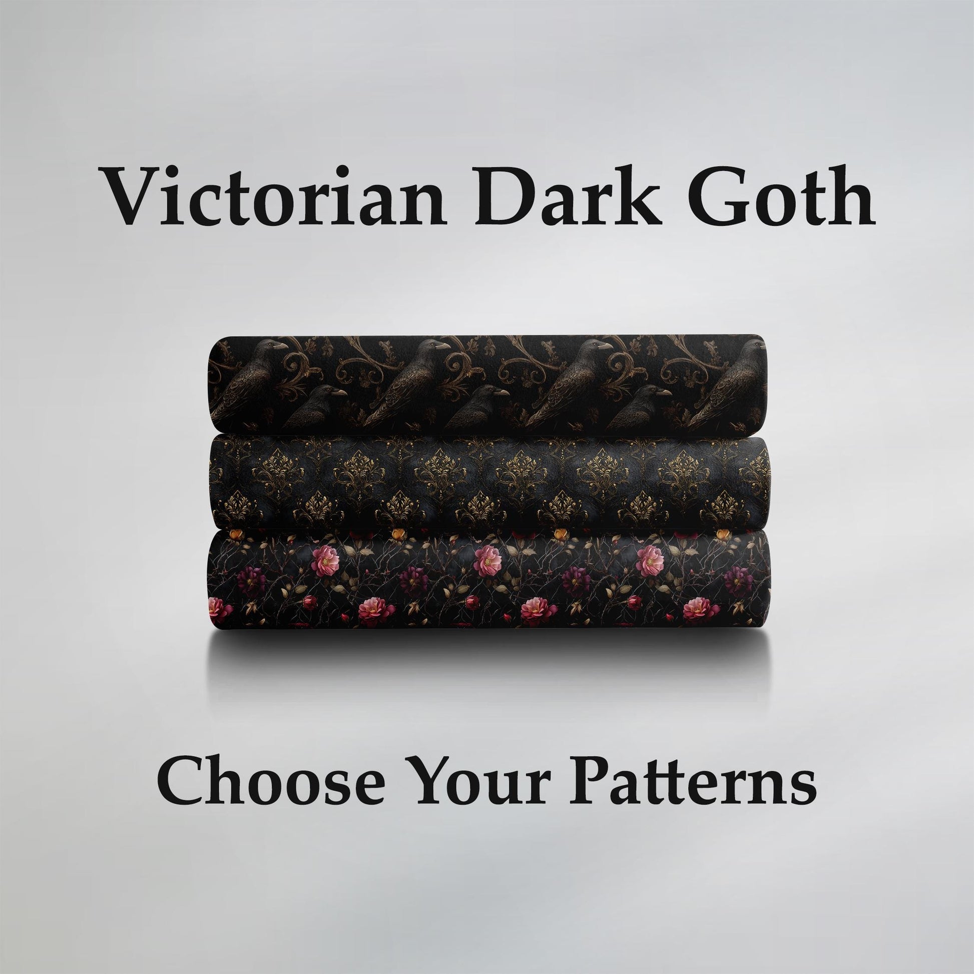 Victorian Dark Goth Fabric Bundle Set - Shop now at American Fabric Prints
