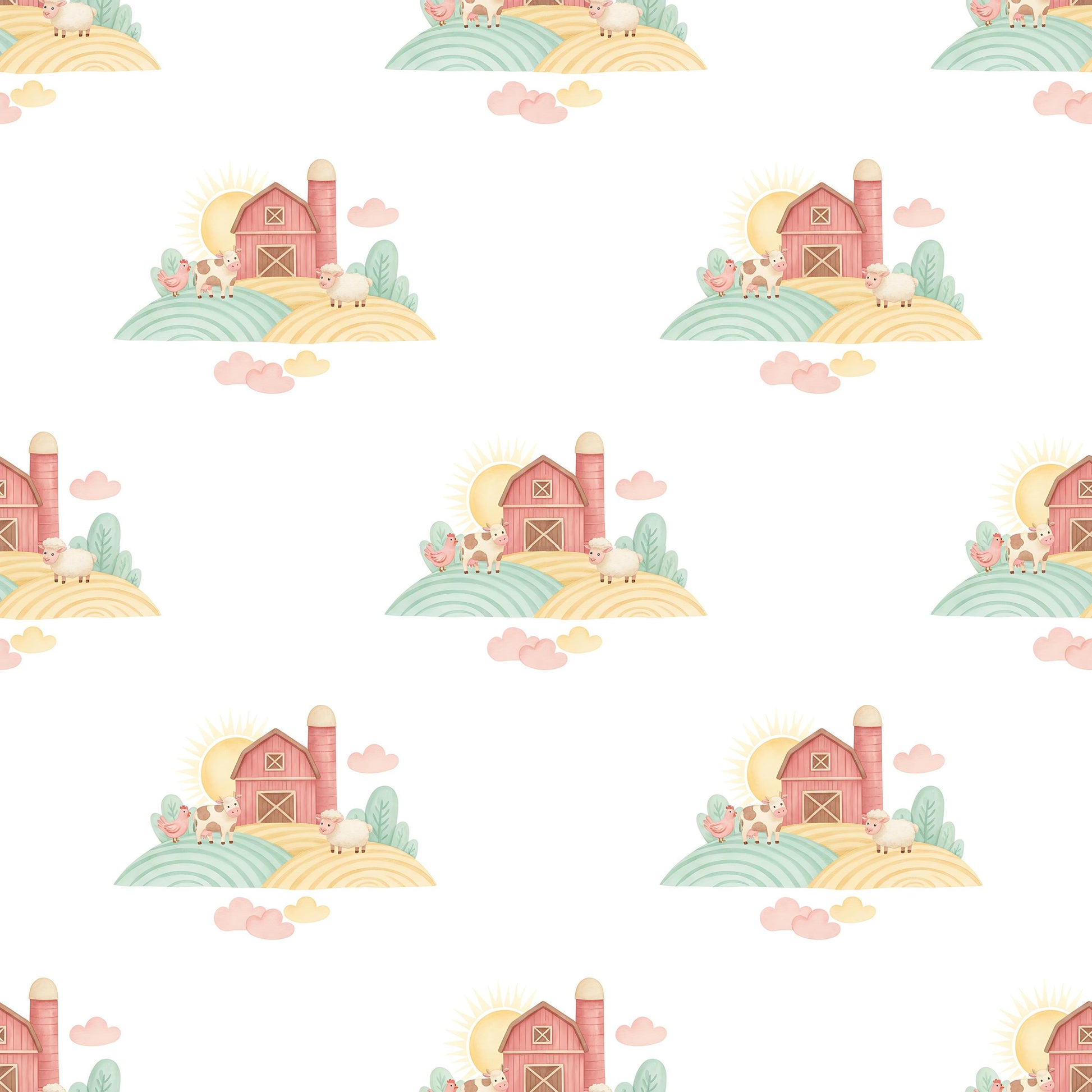 Boho Farmhouse Nursery Fabric - Shop now at American Fabric Prints