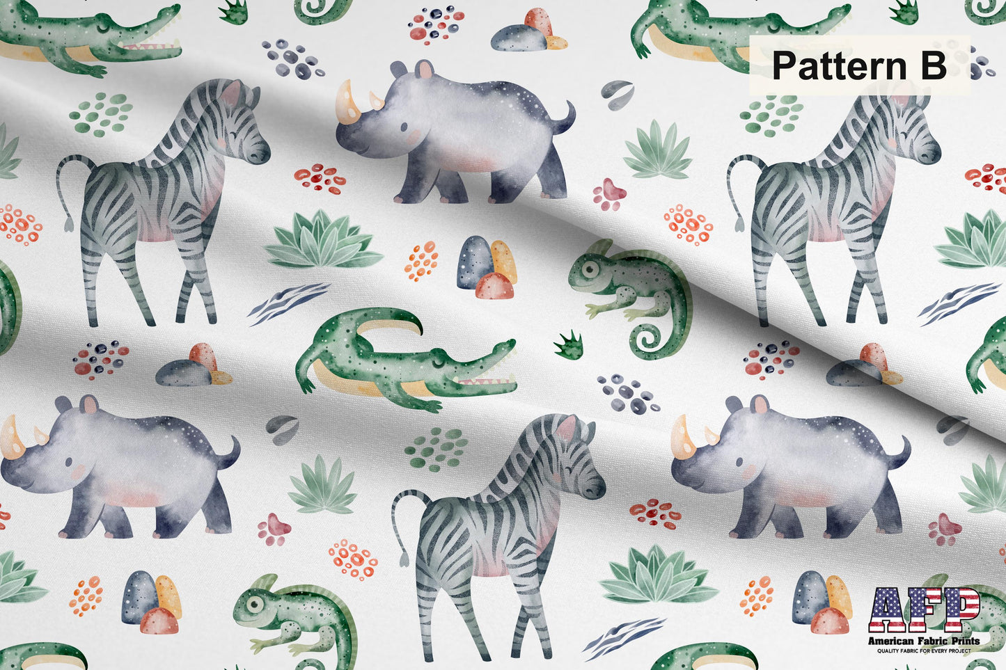 Safari Animals 1 Fabric Bundle Set - Shop now at American Fabric Prints